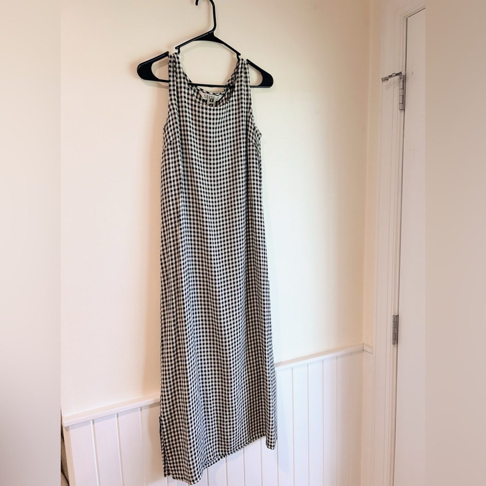 Gingham maxi dress